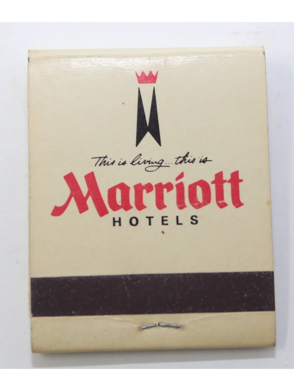 Vintage 1960s Lot of 2 Matchbooks This Is Living This is Marriott Motor Hotels